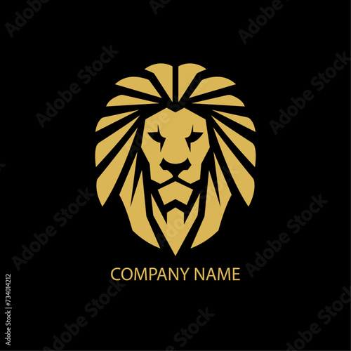 Fototapeta Naklejka Na Ścianę i Meble -  lion head logo, icon sign and symbol 