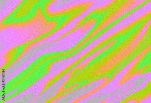 Abstract fluorescent pink and green grainy background