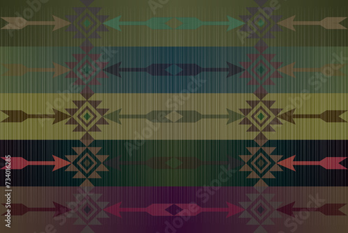 geometric shapes fabric design vector Mix and match Thai patterns. Seamless, carpeted floors, tapei, shawls, towels, textiles, yoga mats, neck scarves or patterned handkerchiefs