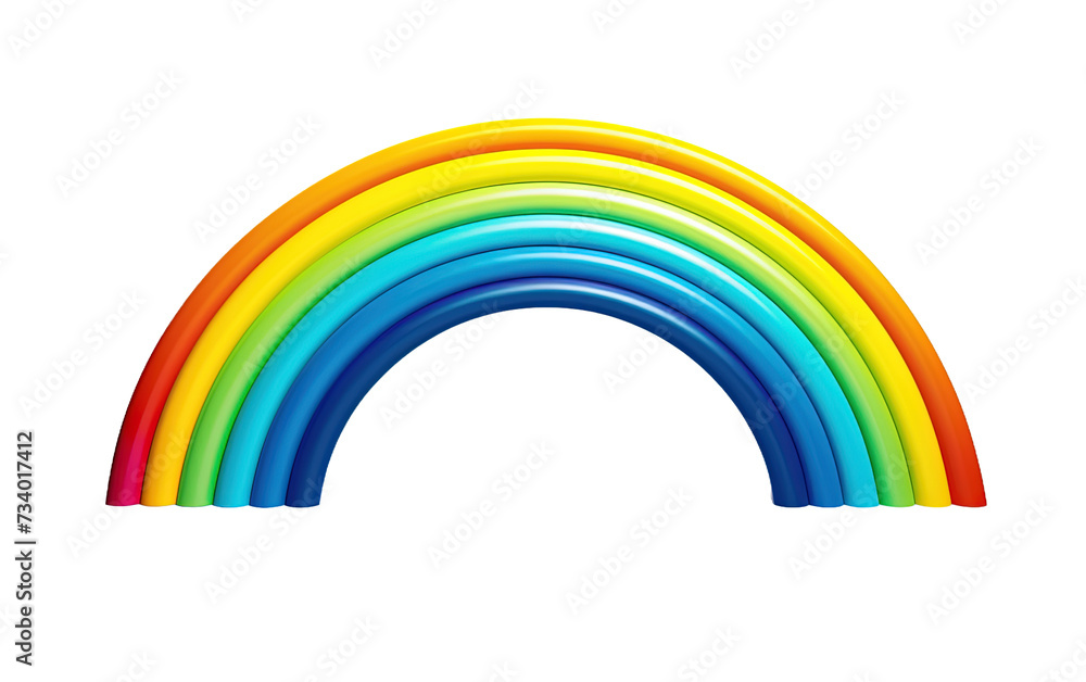 Rainbow on white or transparent background Rainbow on white or transparent background