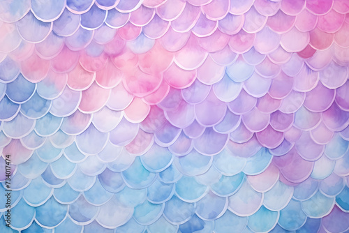 Pink, blue and purple Watercolor mermaid skin texture