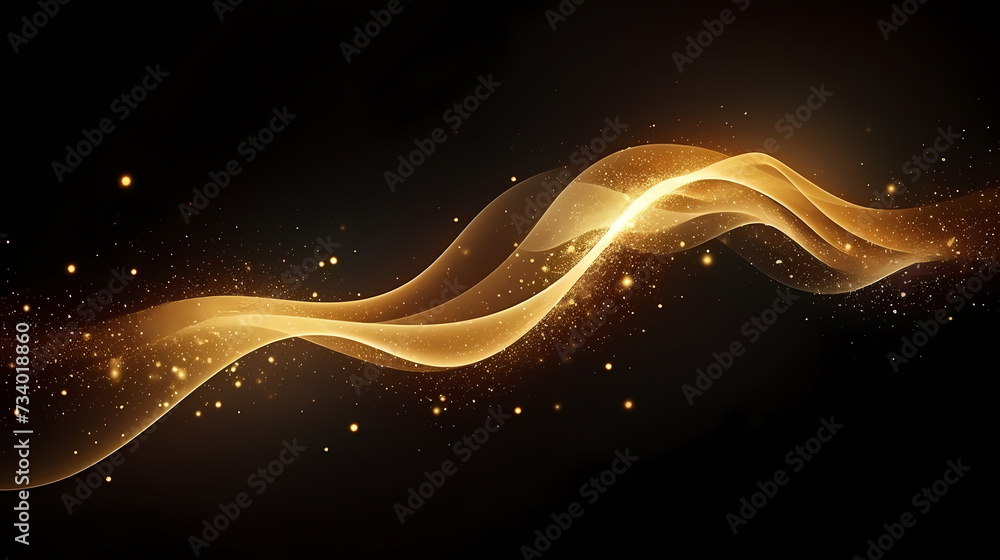 Award ceremony background, golden glitter light effect decoration and bokeh Award ceremony background, golden glitter light effect decoration and bokeh