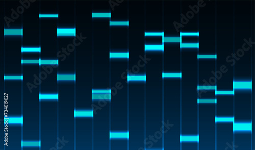 Big data visualization. DNA genomic test