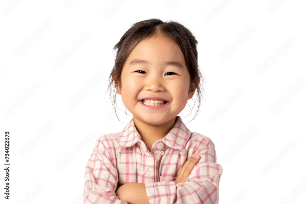 Studio portrait of a cute happy little girl with a beautiful smile isolated on transparent png background. Studio portrait of a cute happy little girl with a beautiful smile isolated on transparent png background.