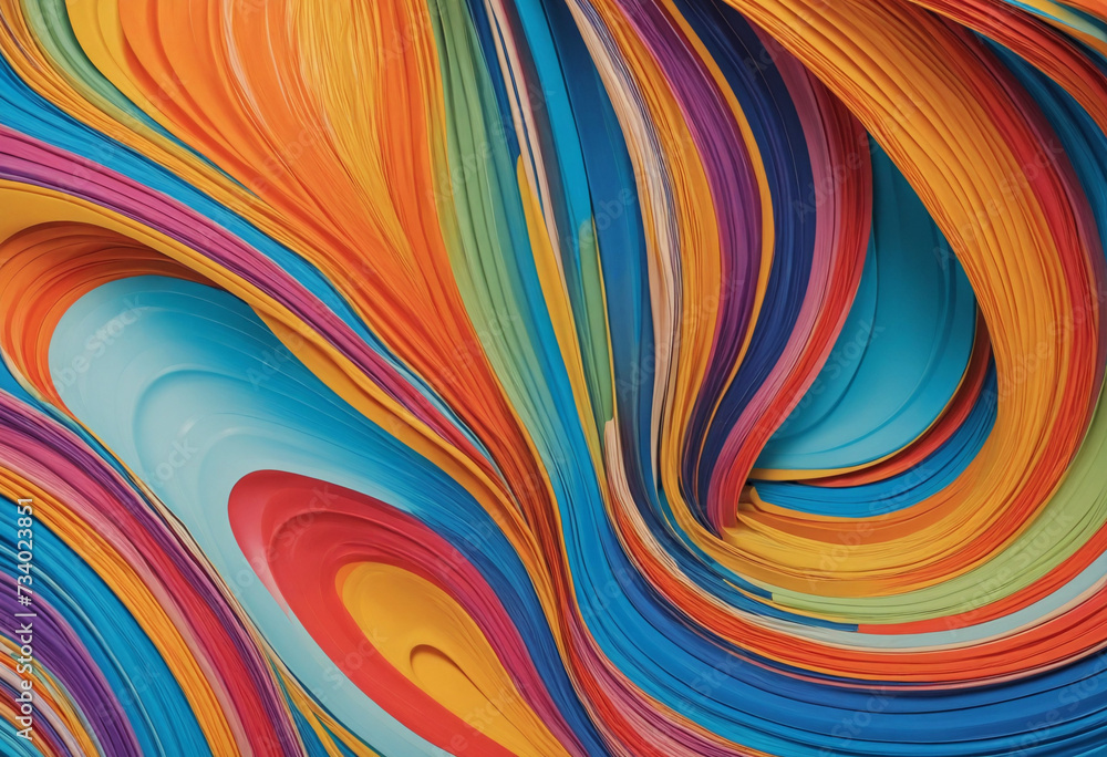 Vibrant Abstract Wave-Like Colorful Background Vibrant Abstract Wave-Like Colorful Background
