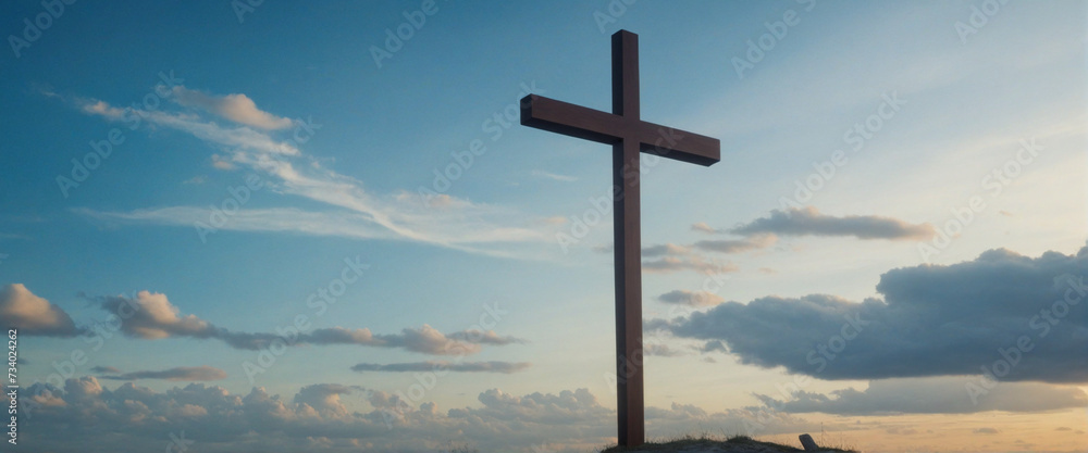 Abstract watercolor backdrop with a cross Abstract watercolor backdrop with a cross