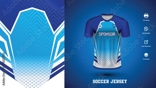 Soccer jersey design for sublimation or sports tshirt design for cricket football
