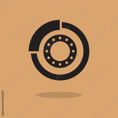 motorcycle brake icon , automotive icon
