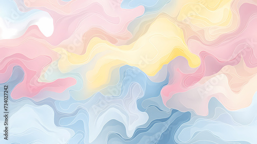 Rainbow gradient abstract colorful watercolor background © ma