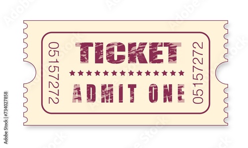 admit one ticket