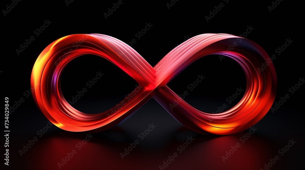 Infinity Symbol created with Generative AI Technology, ai, generative Infinity Symbol created with Generative AI Technology, ai, generative