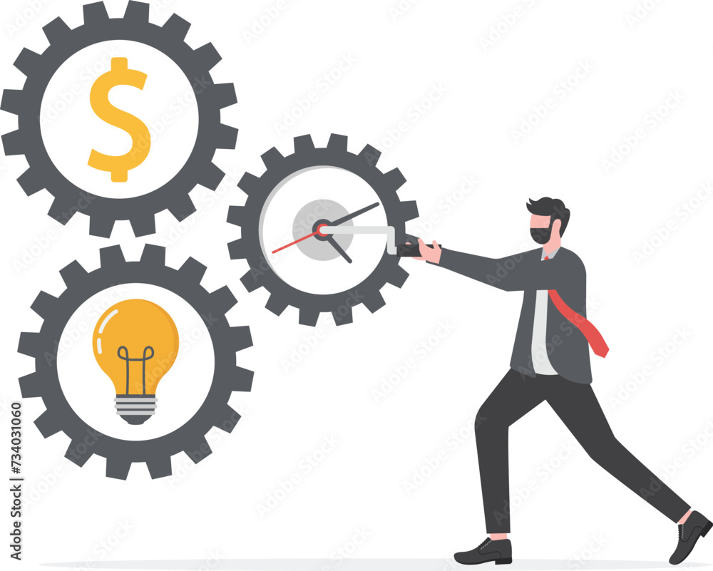Adjustment and optimization for business improvement, change or fine tune for smooth ride, repair and maintenance service concept, businessman holding wrench to adjust gear cogwheels setting.
Adjustment and optimization for business improvement, change or fine tune for smooth ride, repair and maintenance service concept, businessman holding wrench to adjust gear cogwheels setting.