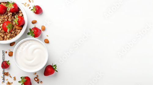 Yogurt with granola nuts