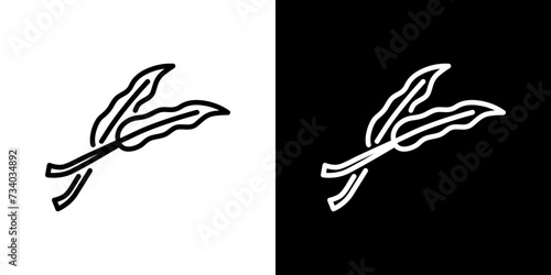 夏の野菜の空心菜アイコン
