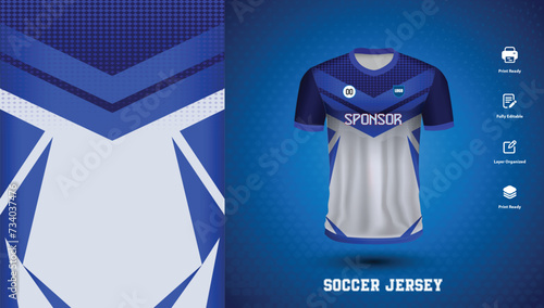 Soccer jersey design for sublimation or sports tshirt design for cricket football
