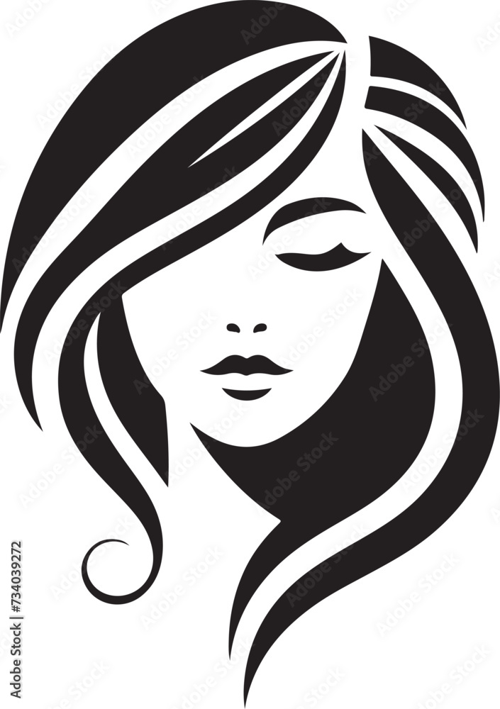 Beautiful Girl Hair Vector illustration Beautiful Girl Hair Vector illustration