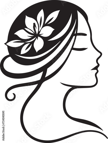 Beautiful Girl Hair Vector illustration
