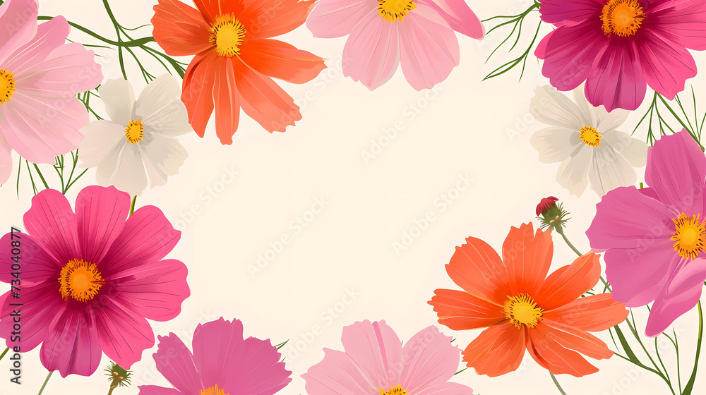 Clipart of flower frame