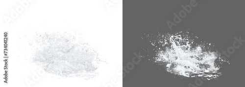 Water splash transparent isolated. Blue white watter png. Shape form droplet of Water splashes into drop water png. Splash Water for texture 