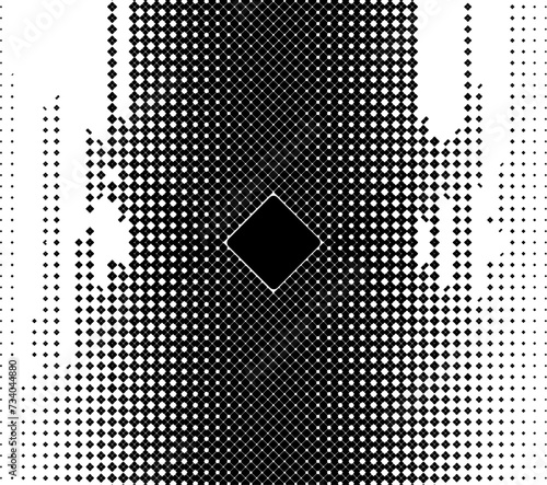 Tableau sur toile Vektor Halbton Hintergrund mit Punkten - Design Element mit Verlauf - Quadrat Mu