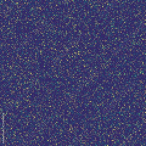 Pattern design. Various style rounded squares in multiple colors: deep blue, lavender, light gray, slate blue. Awesome vector illustration.