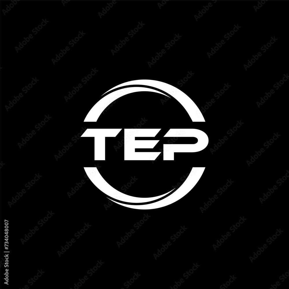 TEP letter logo design with black background in illustrator, cube logo, vector logo, modern alphabet font overlap style. calligraphy designs for logo, Poster, Invitation, etc. TEP letter logo design with black background in illustrator, cube logo, vector logo, modern alphabet font overlap style. calligraphy designs for logo, Poster, Invitation, etc.