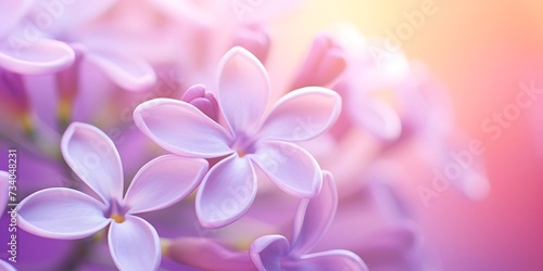 delicate pink and purple background of lilac flowers in close-up digital illustration place for text spring design concept holiday cards and invitations spa feminine style and beauty