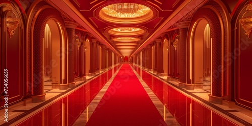 4K Looping Video Background Of A Luxurious Red Carpet Design Concept. Concept Luxury Red Carpet, 4K Looping Video, Design Concept, Luxurious Background