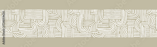 Hand drawn abstract seamless pattern, geometric background, simple style - great for textiles, banners, wallpapers, wrapping - vector design