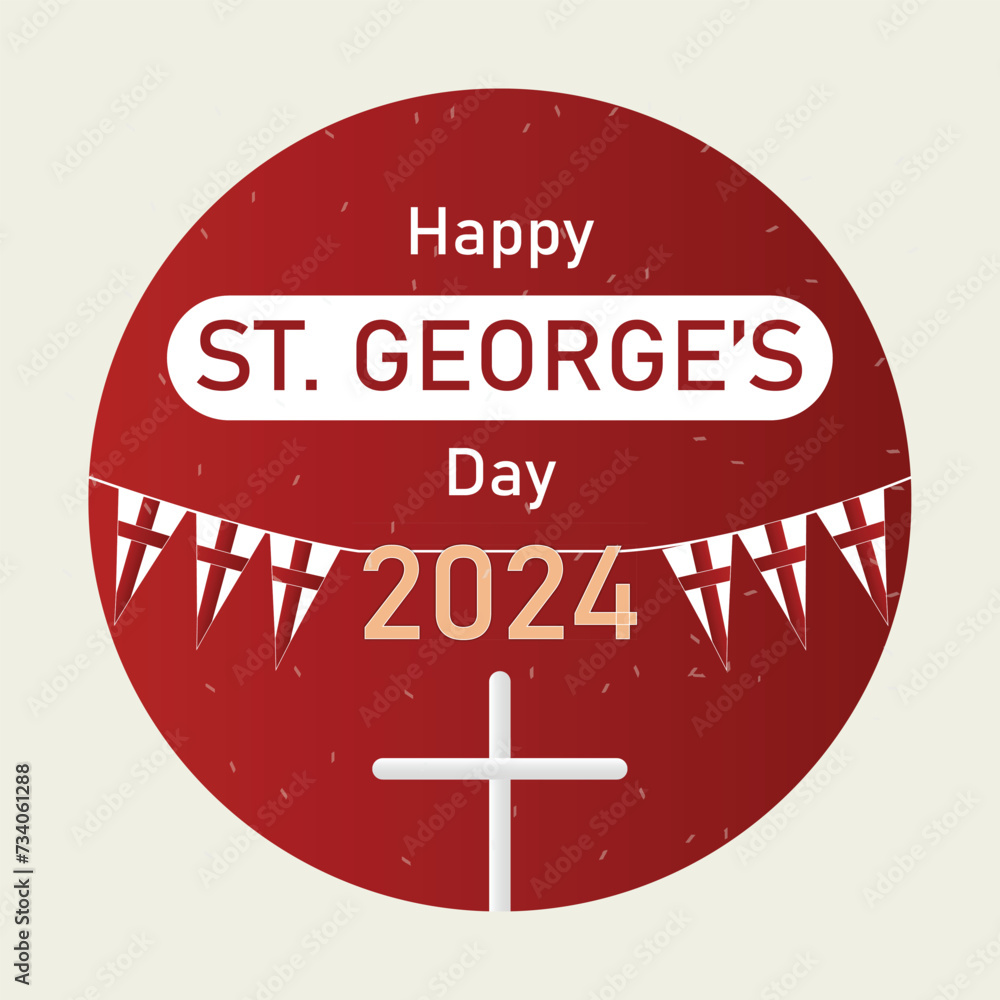 Saint Day 2024 Wish Vector. St Day 2024 Celebration