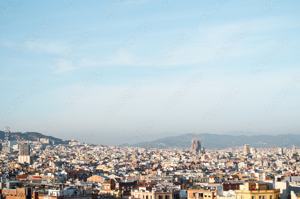 view of the city of barcelona
