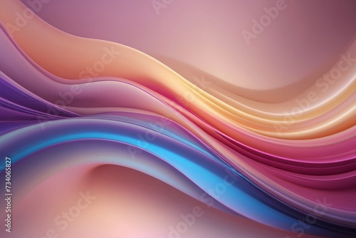 holographic neon fluid waves abstract background
