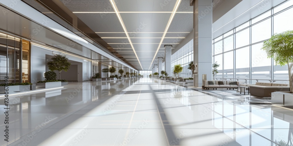 Obraz premium airport interior concept