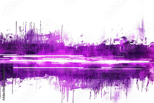 purple and black grunge texture with scratch effects and transparent background 