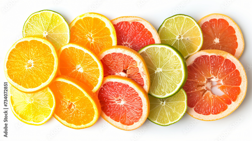 Mix of orange, grapefruit, lime, and lemon slices.