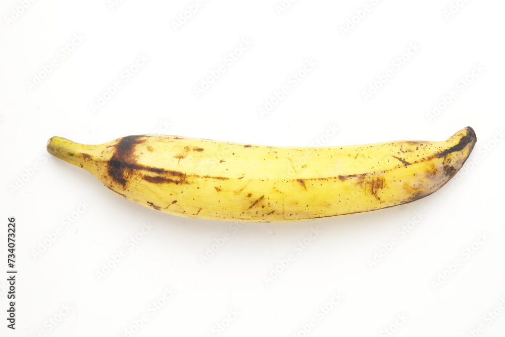 Ταπετσαρία A picture of horn banana on white background.