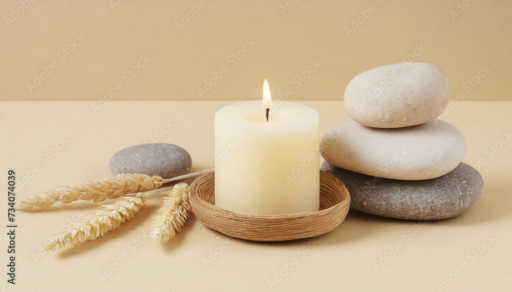 spa still life with candles spa still life with candles
