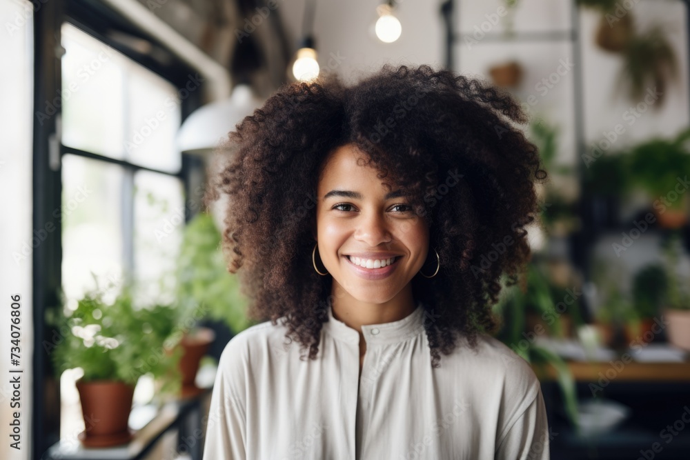 Portrait of a smiling female interior designer Portrait of a smiling female interior designer