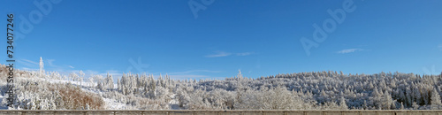 Winterlandschaft an der Autobahn A45 photo