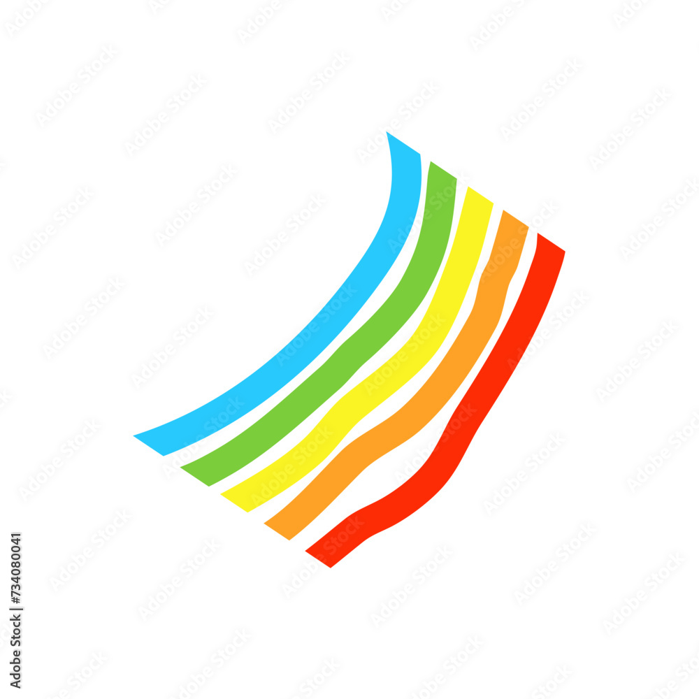 hand drawn rainbow illustration hand drawn rainbow illustration