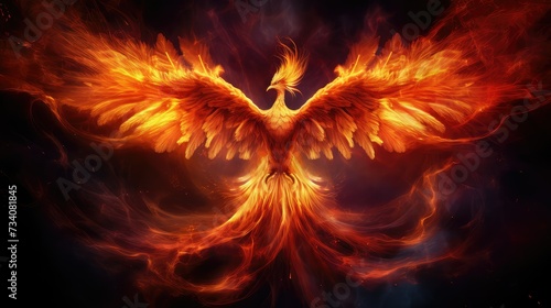 rebirth phoenix flames