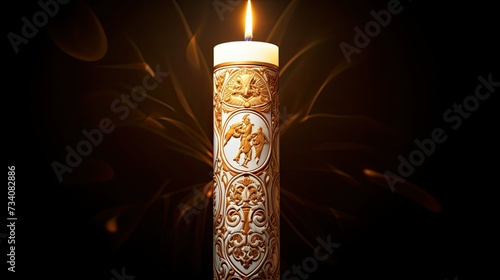 symbol paschal candle A photo
