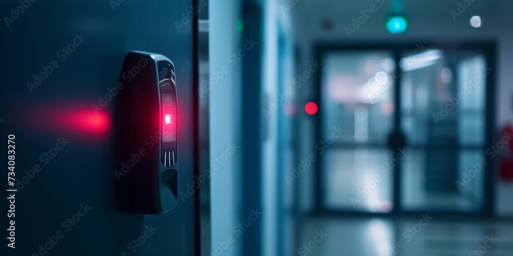 Obraz premium Fingerprint Scan Access Control System