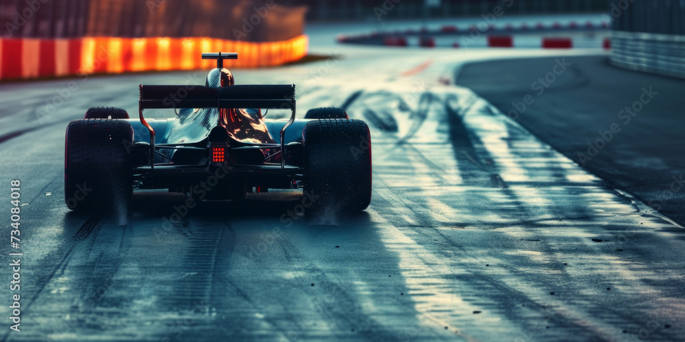 Formula 1 car on the race track