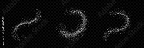 Set of detailed particles.