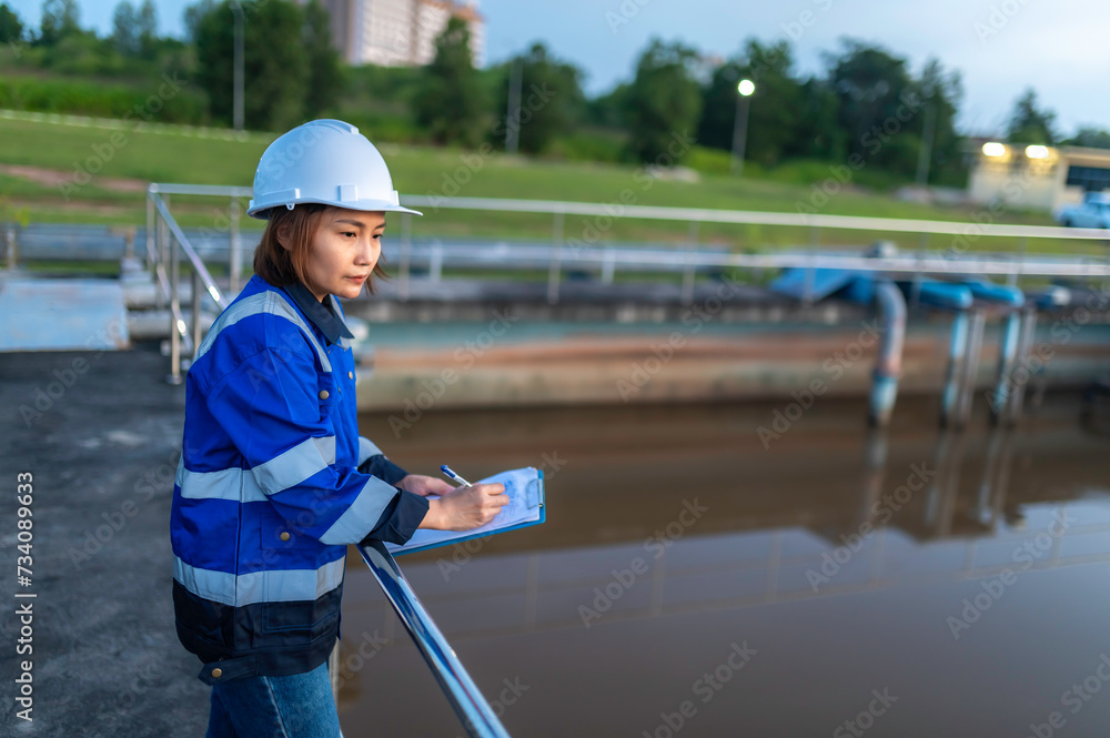 Environmental engineers work at wastewater treatment plants,Water supply engineering working at Water recycling plant for reuse,Check the amount of chlorine in the water to be within the criteria. Environmental engineers work at wastewater treatment plants,Water supply engineering working at Water recycling plant for reuse,Check the amount of chlorine in the water to be within the criteria.