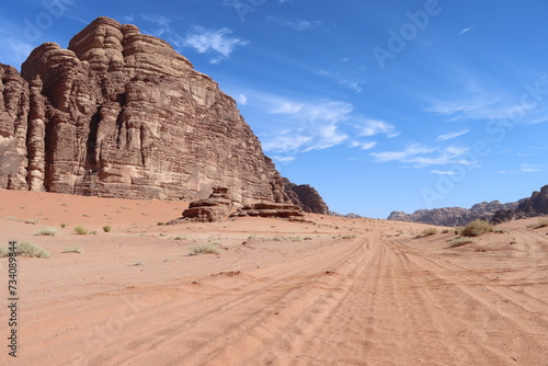 Amazing lime rock formation in Saudi desert - Tabuk region (Neom project area)