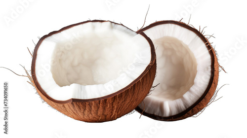 Fresh half coconut png