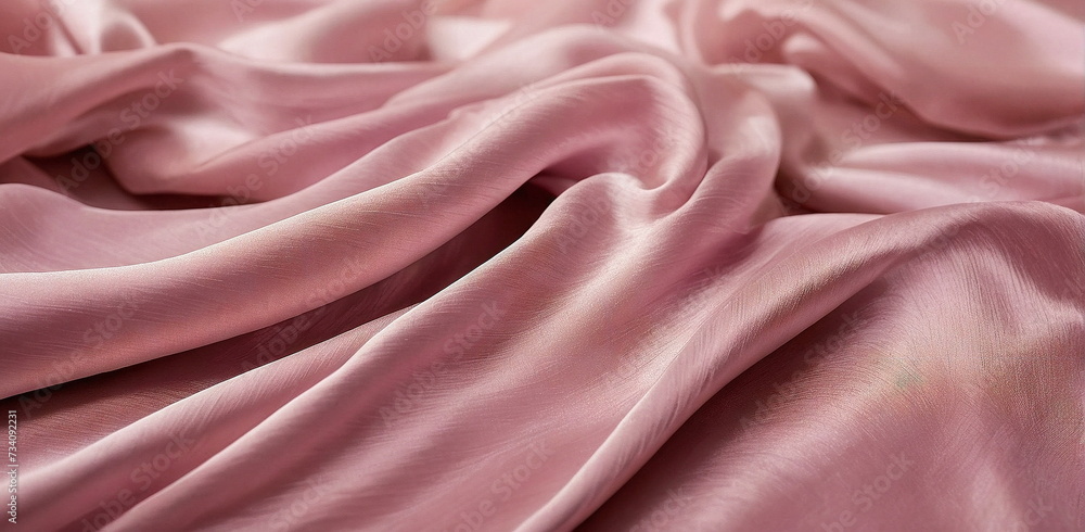 Silk texture background template banner. Pink silk fabric wallpaper. Copy space. Mockup. Silk texture background template banner. Pink silk fabric wallpaper. Copy space. Mockup.