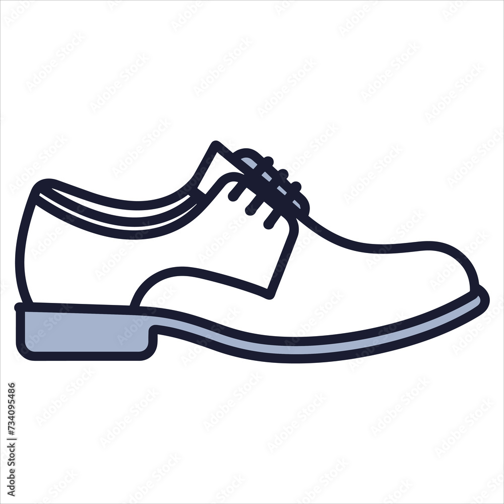 shoes flat icon outline in the style of simple vector shoes flat icon outline in the style of simple vector